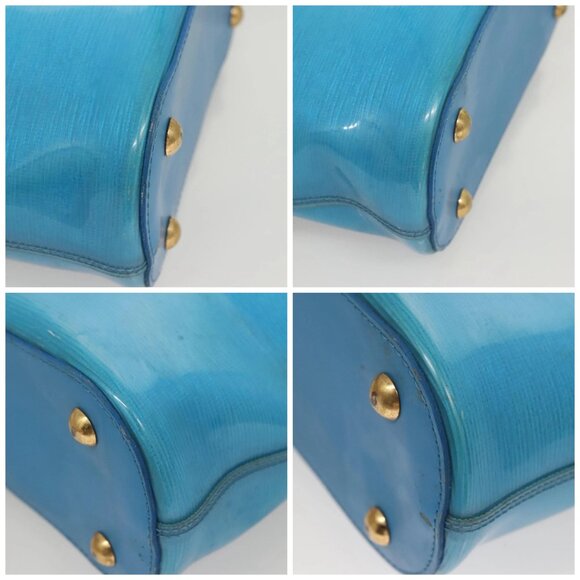 LOUIS VUITTON Epi Plage Mini Lagoon Bay Hand Bag Blue M92472 LV Auth 125274 - Picture 16 of 16